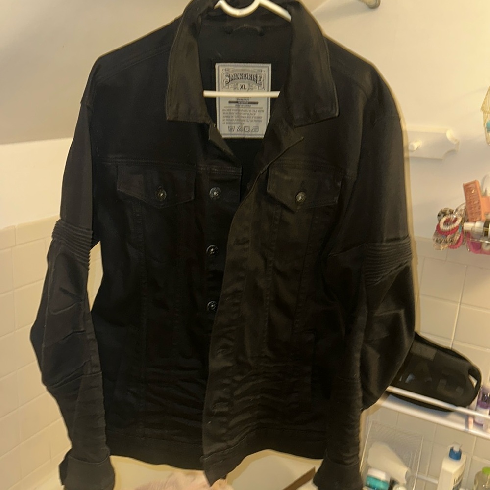 SMOKE RISE BLACK DENIM JACKET